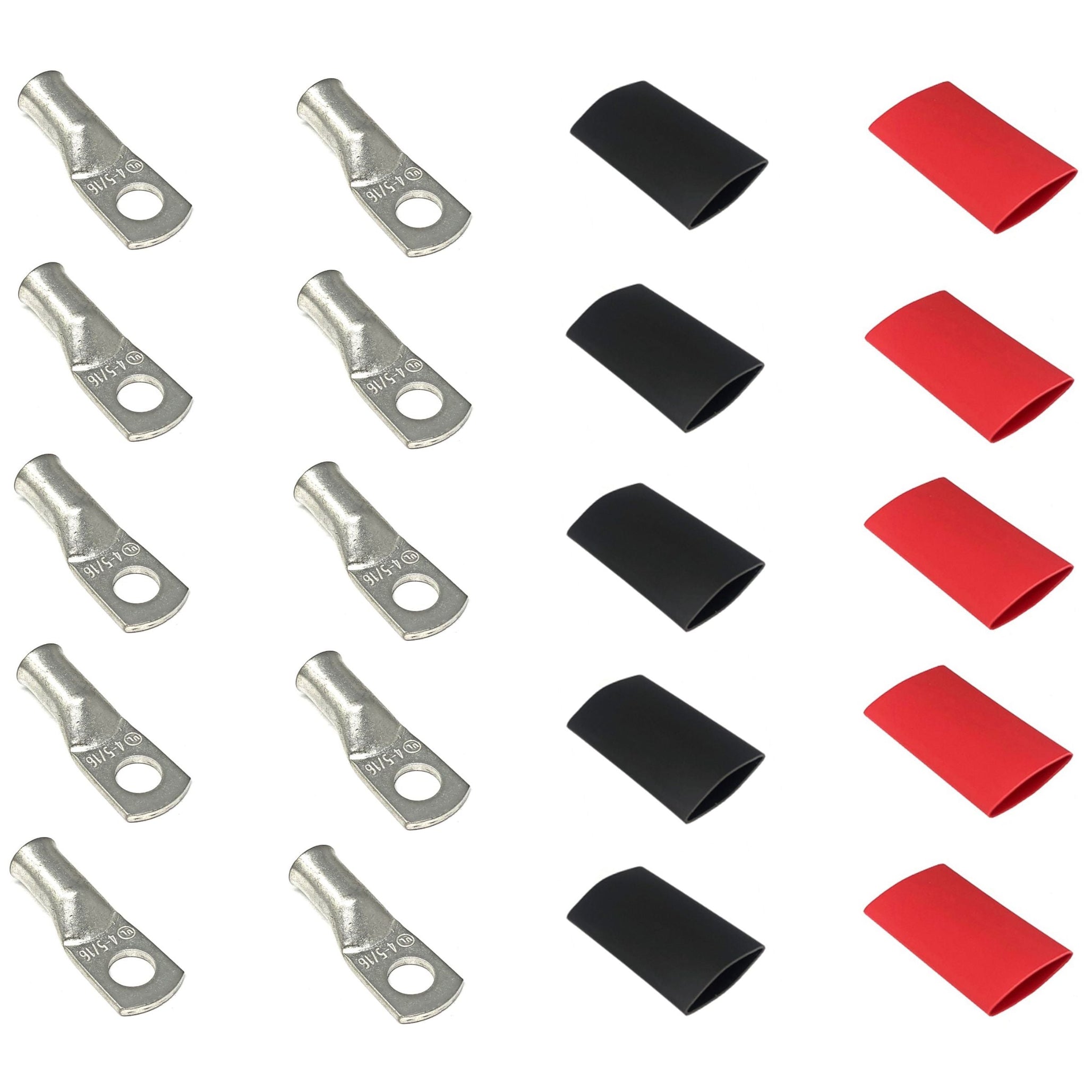 4 Gauge Cable Lugs with Heat Shrink Tubing Kit