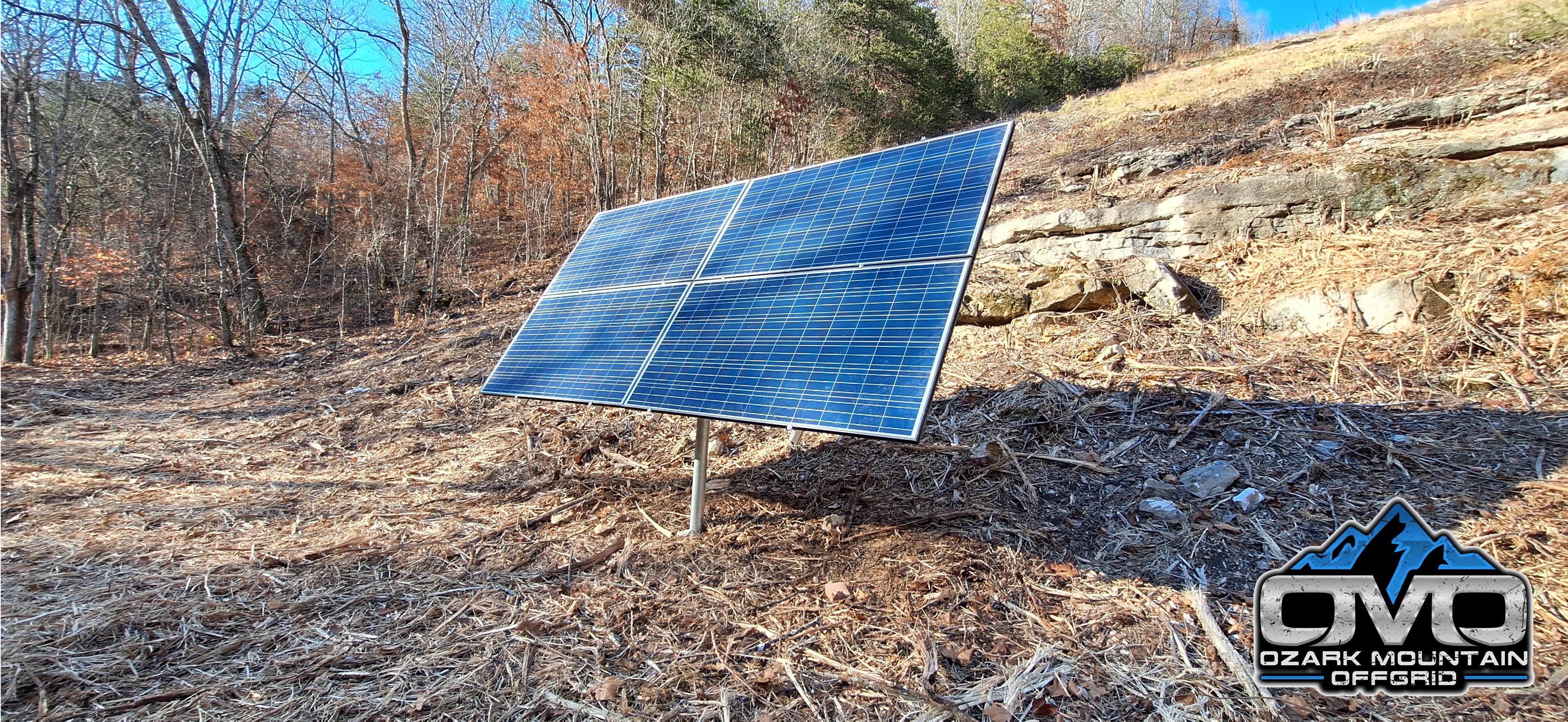 Adjustable Solar Panel 3" Pole Mount - 4x Solar Panels (Without Modules)