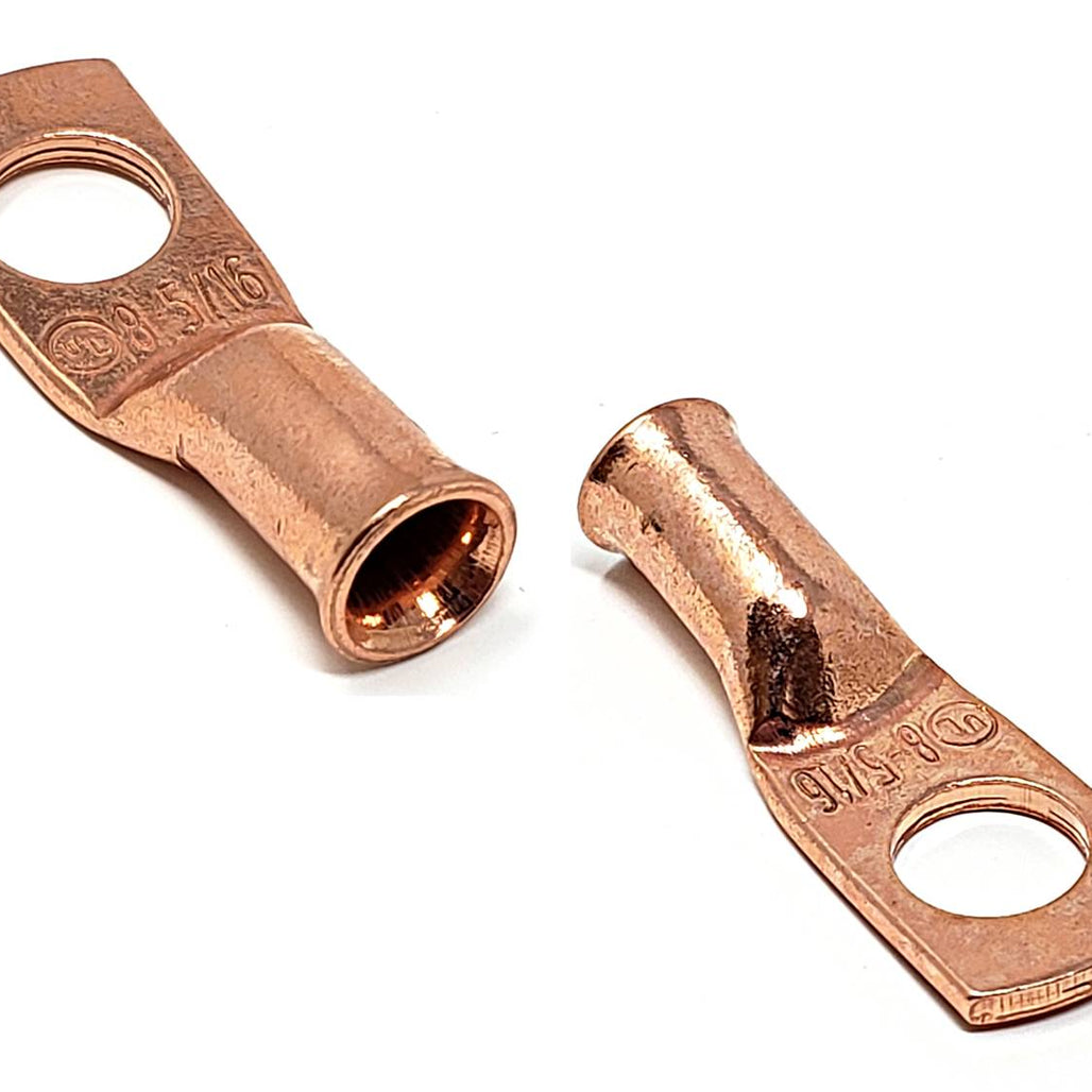 8 Gauge (AWG) Pure Copper Cable Lug Connector Ring Terminals