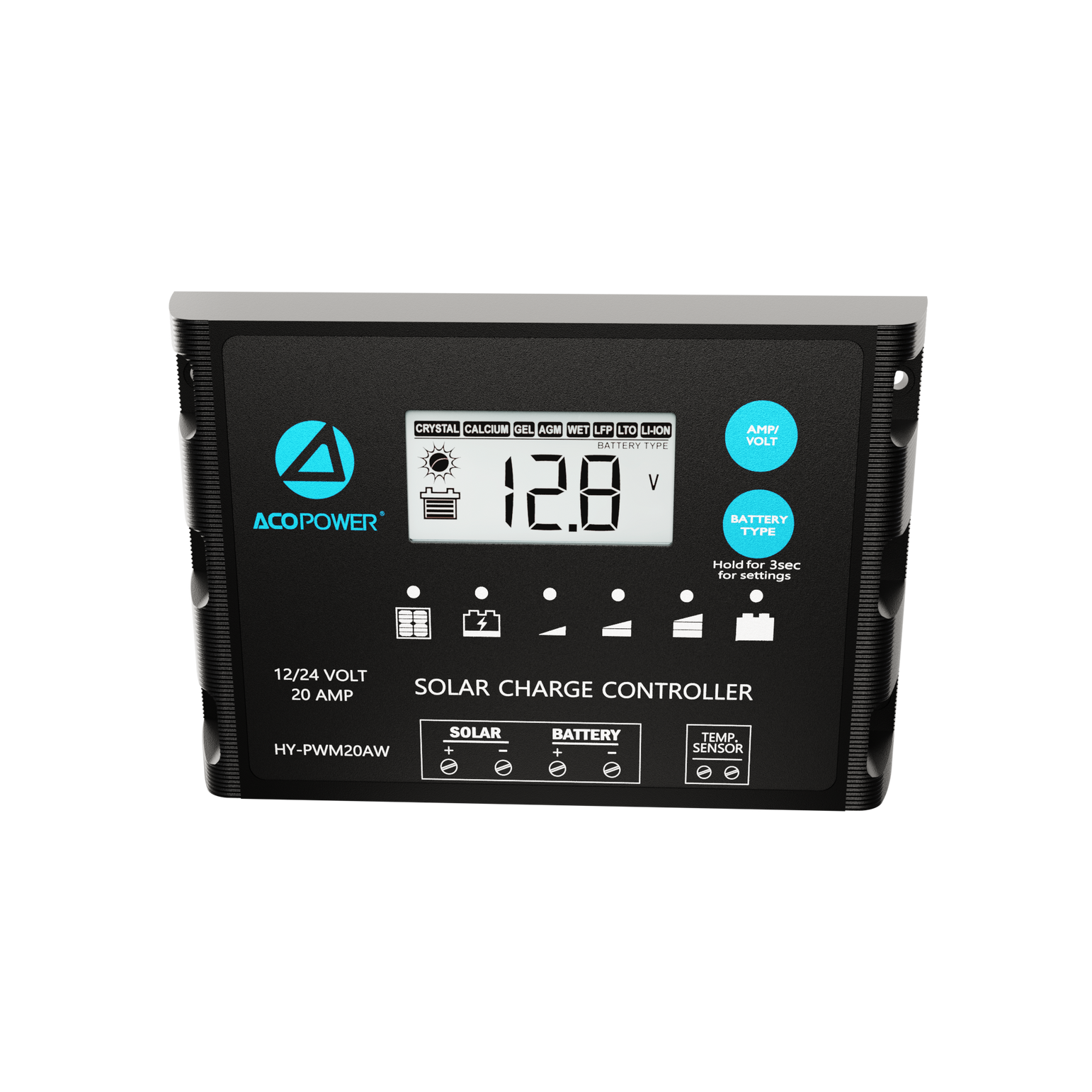 ProteusX 20A PWM Solar Charge Controller