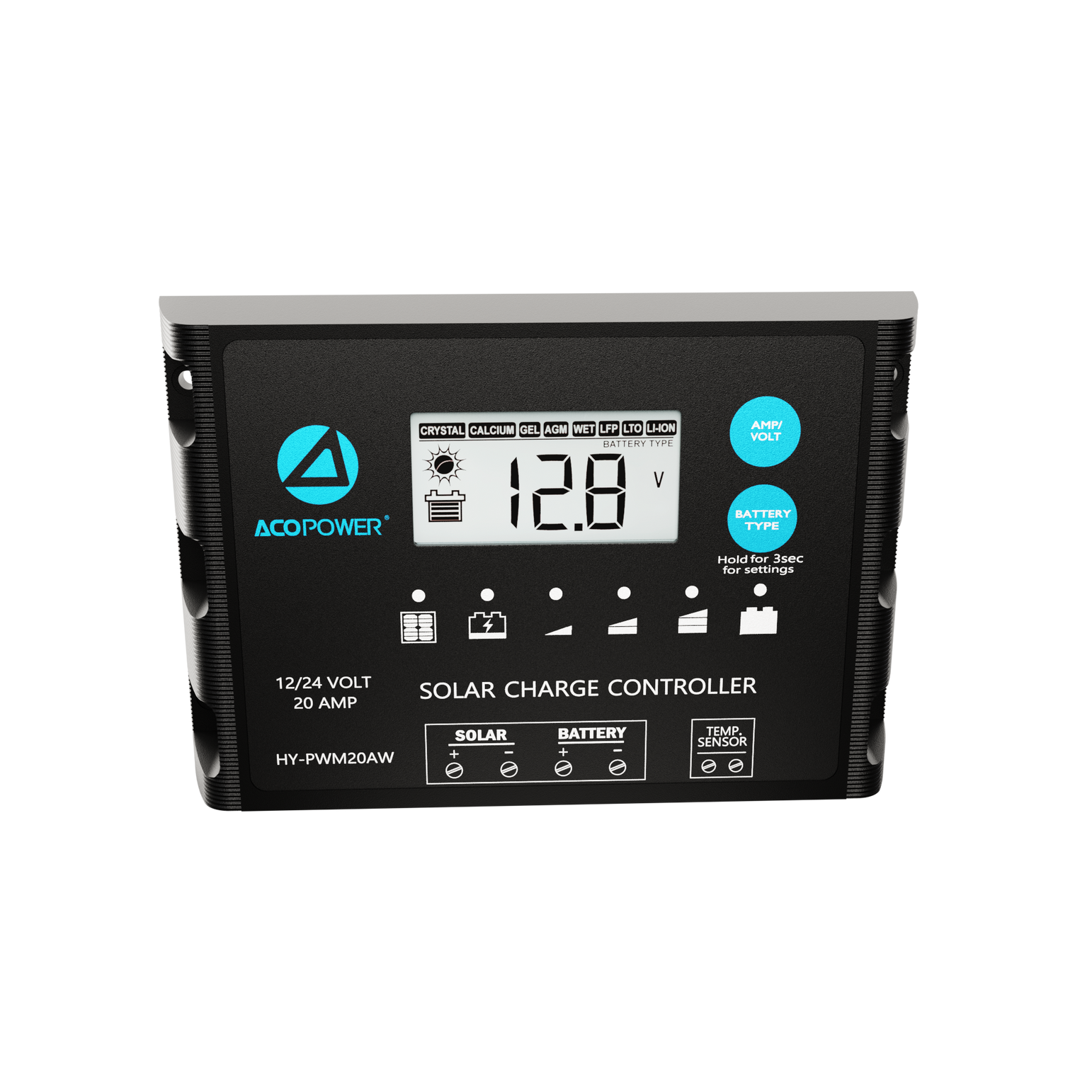 ProteusX 20A PWM Solar Charge Controller