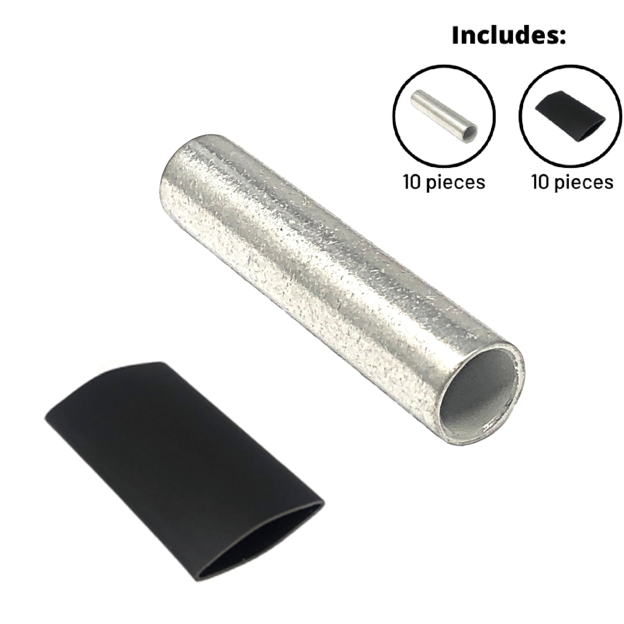 Butt Splice Connector Pure Copper Tin-Coated Marine Grade Uninsulated