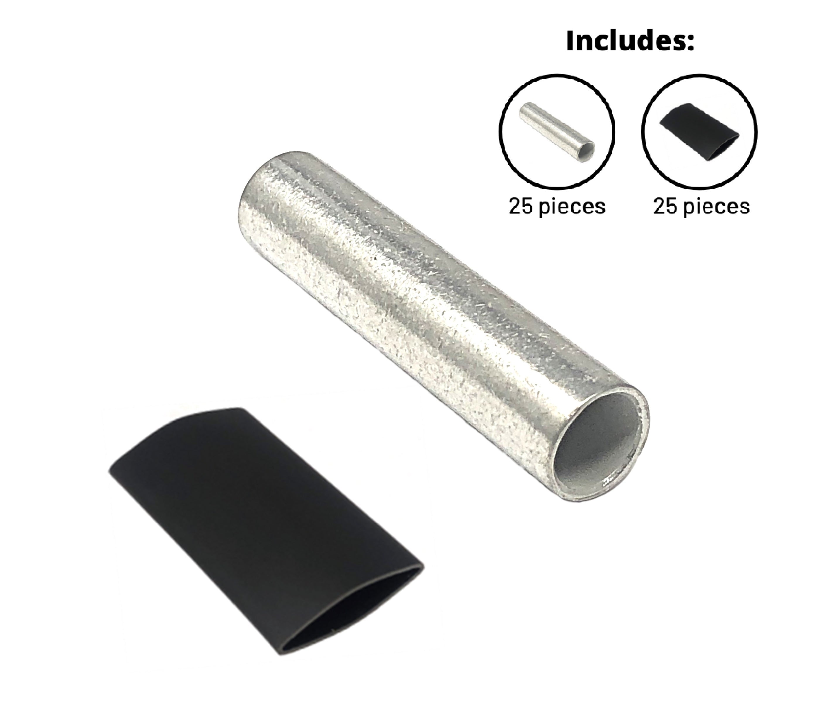 Butt Splice Connector Pure Copper Tin-Coated Marine Grade Uninsulated