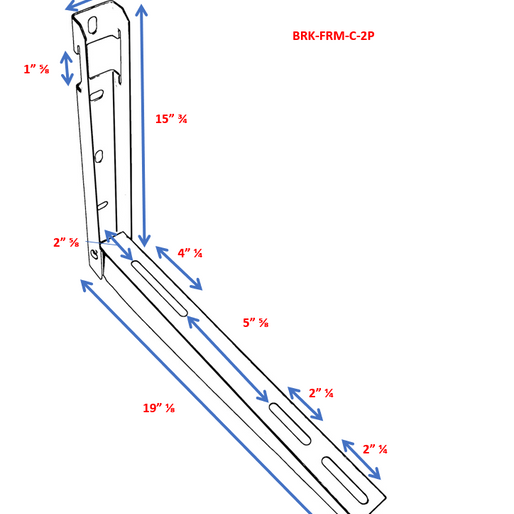Folding Mounting Bracket for Mini Split Unit with Leveler