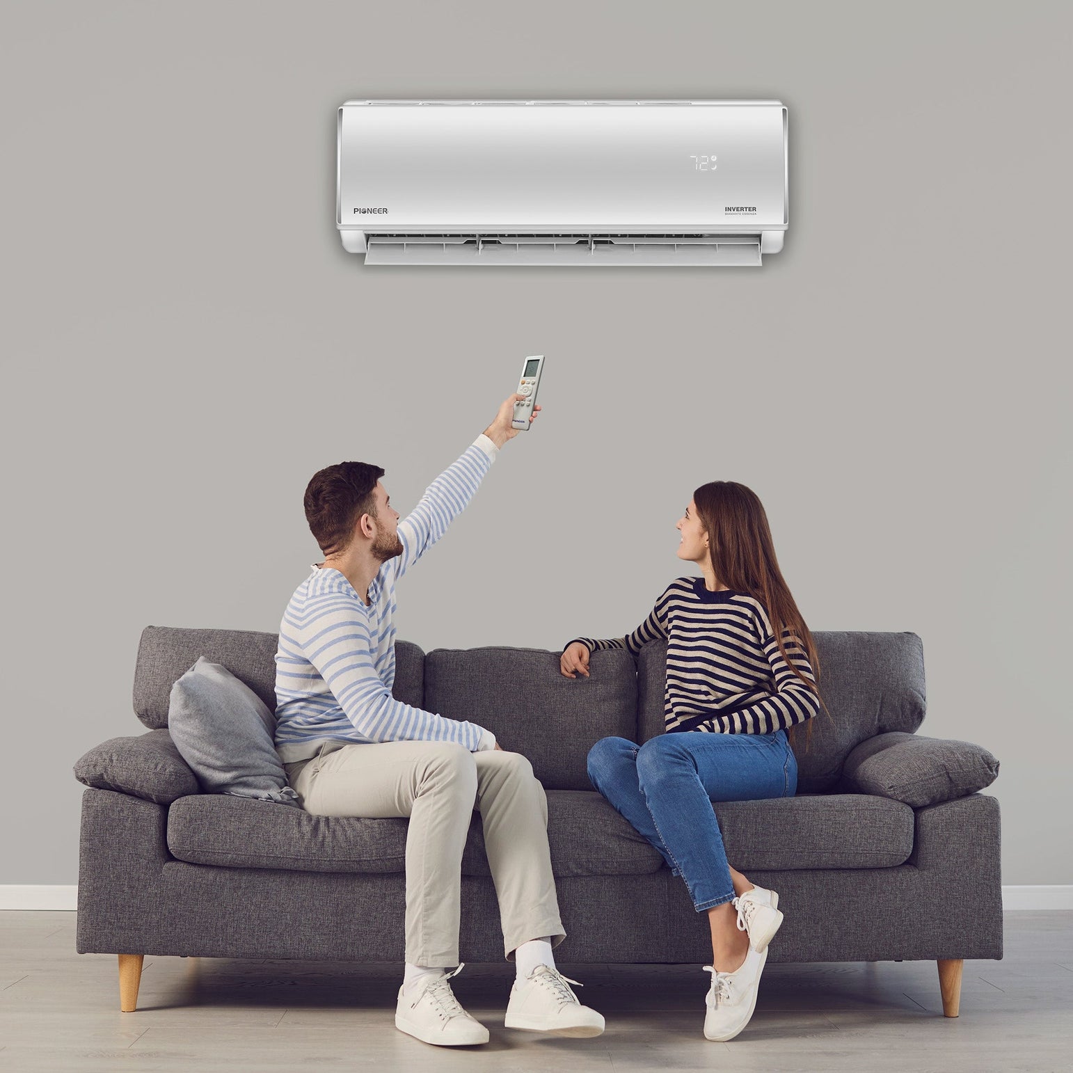 Pioneer® Diamante Essenza™ 36,000 BTU 17 SEER2 230V High-Wall Ductless Mini-Split Air Conditioner Inverter Heat Pump with 16 Ft. Kit