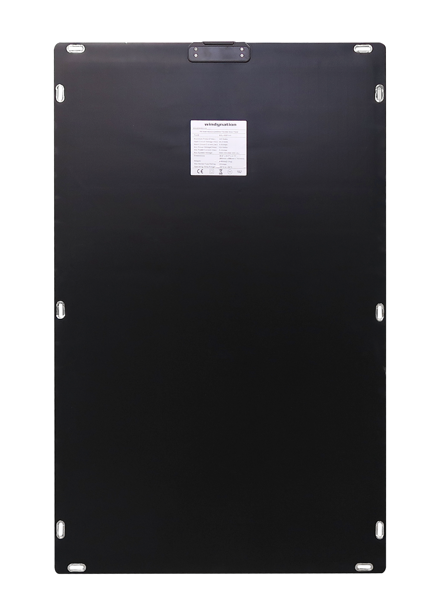 100 Watt 12V Flextreme Flexible Thin Lightweight Monocrystalline ETFE Solar Panel --- Bends 360 Degrees