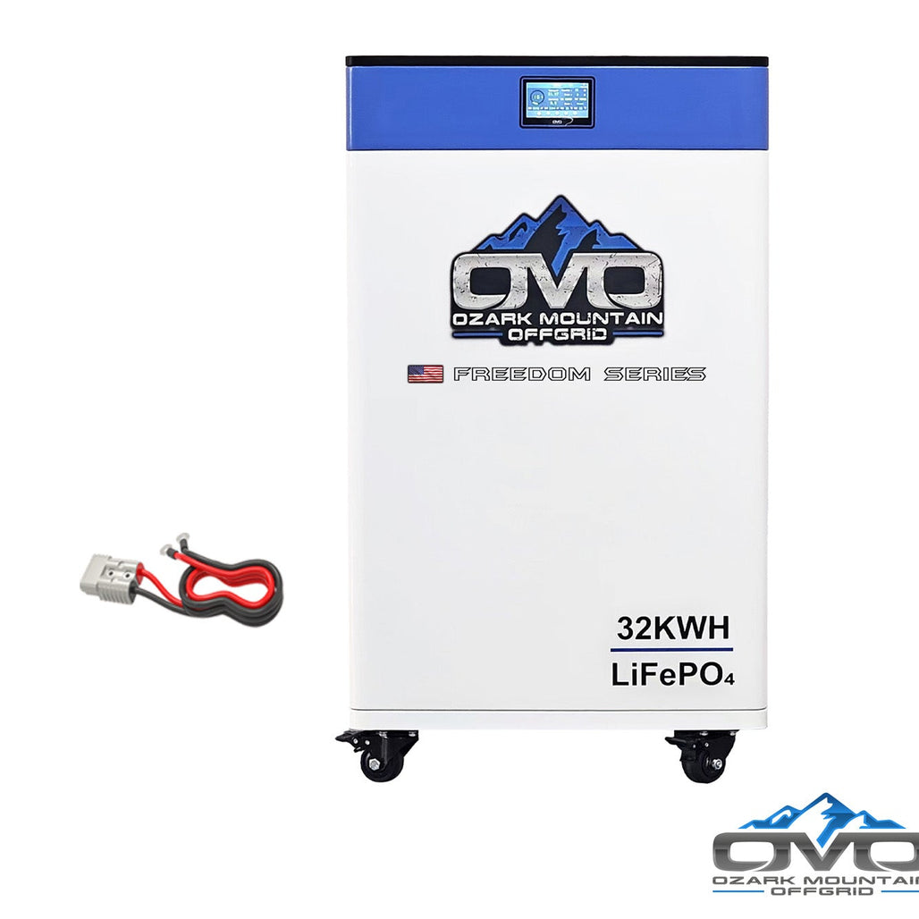 12KW Complete Offgrid Solar Kit + EG4 18kPV + 32KW OMO 48V Freedom Series Lithium Battery + 13.2KW Solar with Ground Mount and Wiring