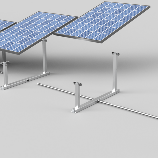 IntegraRack IR-15 Solar Panel Ground Mount | 15 Degree Angle | Aircraft Grade Aluminum