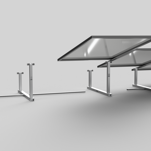 IntegraRack IR-15 Solar Panel Ground Mount | 15 Degree Angle | Aircraft Grade Aluminum