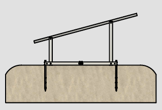 IntegraRack IR-30 Solar Panel Ground Mount | 30 Degree Angle | Aircraft Grade Aluminum