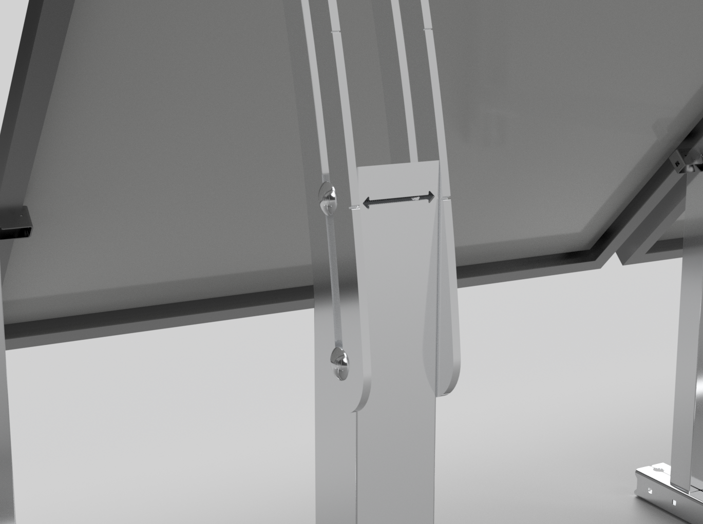 IntegraRack IR-45ASA Solar Panel Ground Mount | 15-45 Degree Adjustable Angle | Aircraft Grade Aluminum