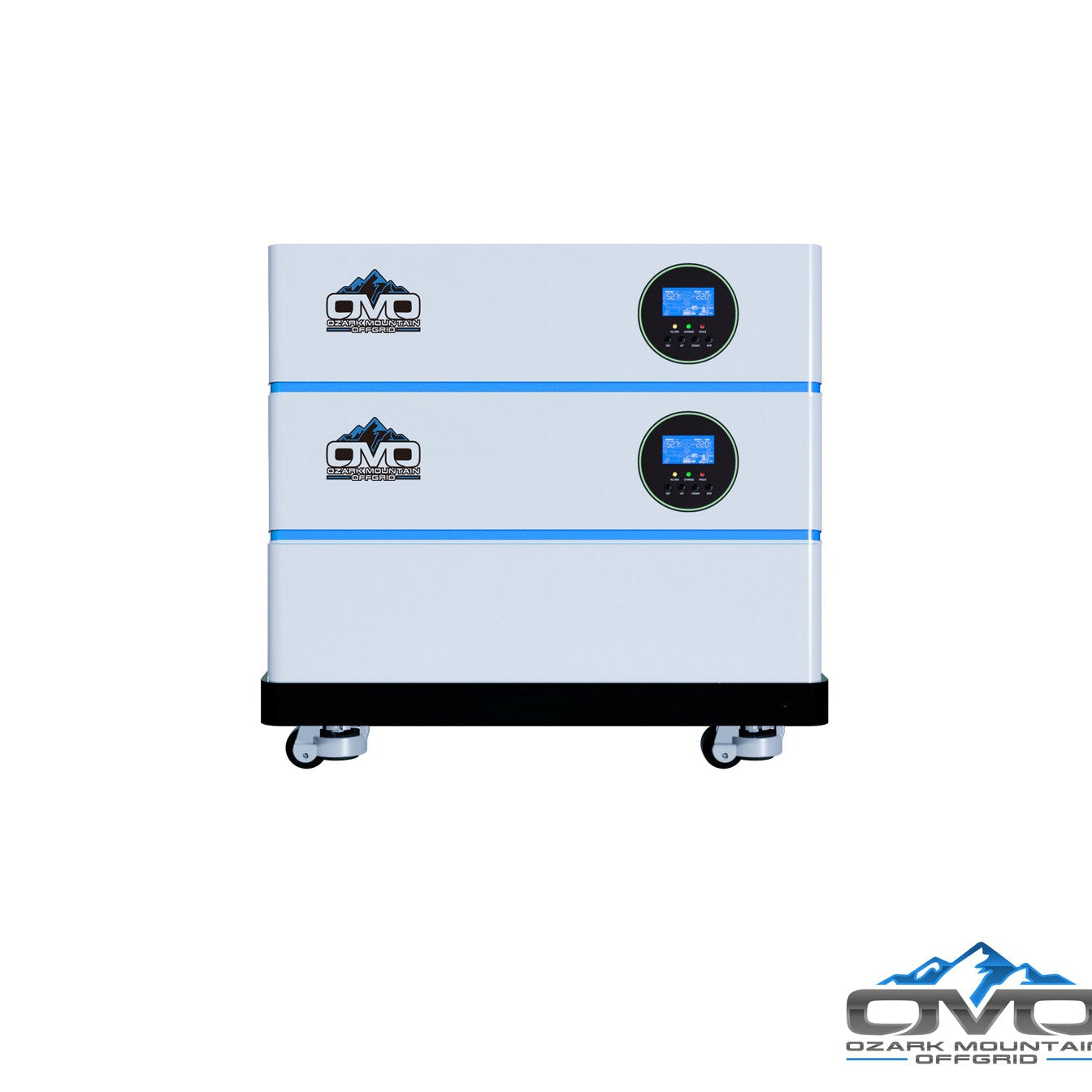 OMO All-In-One Customizable Stacking Inverter/Battery System 120/240 11000W Total Inverter Output + 5.12KW Lithium Battery
