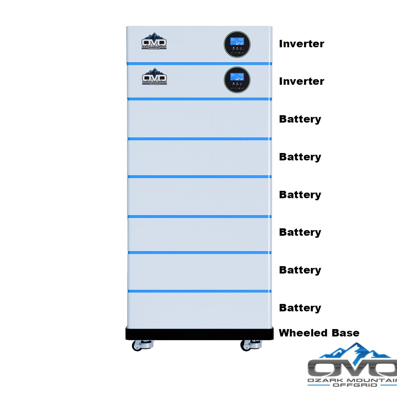 11KW OMO All-In-One Customizable Stacking Inverter/Battery System 120 ...