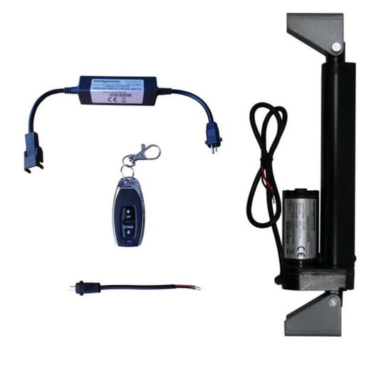 Linear Actuators 12-Volt 225lbs + Mounting Brackets with optional AC to 12 VDC Power Supply and/or Wireless Remote Control DPDT Switch