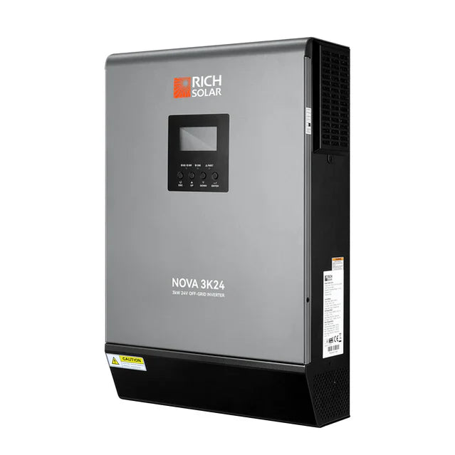 Rich Solar NOVA MAX 3K | 3000 Watt 24 Volt Off-Grid Solar Inverter | 3000 Watt Solar PV Input