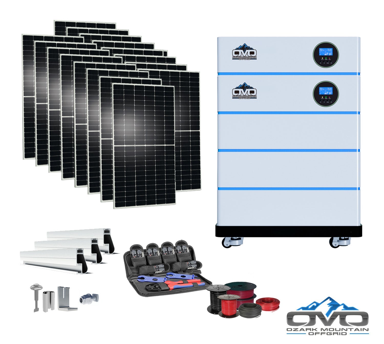 8KW OMO All-In-One Customizable Stacking Inverter/Battery System 120/2 ...