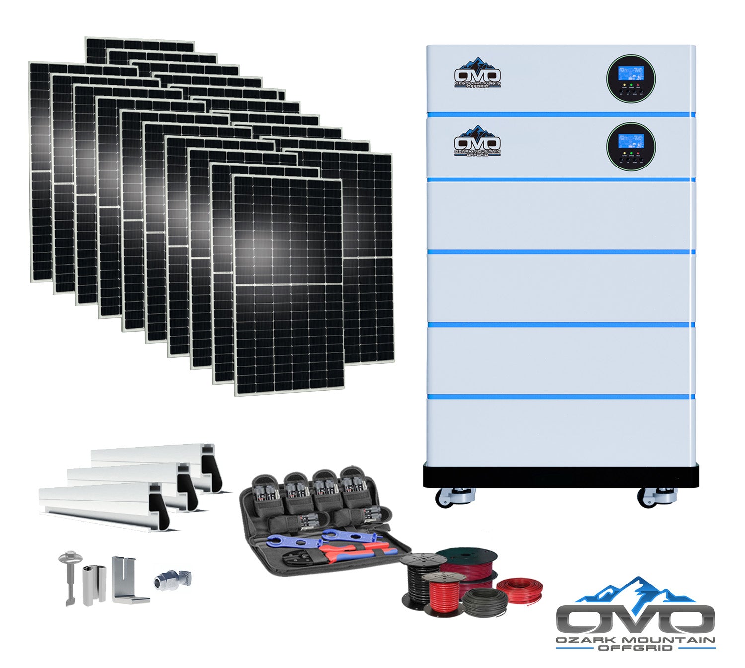 11KW OMO All-In-One Customizable Stacking Inverter/Battery System 120 ...