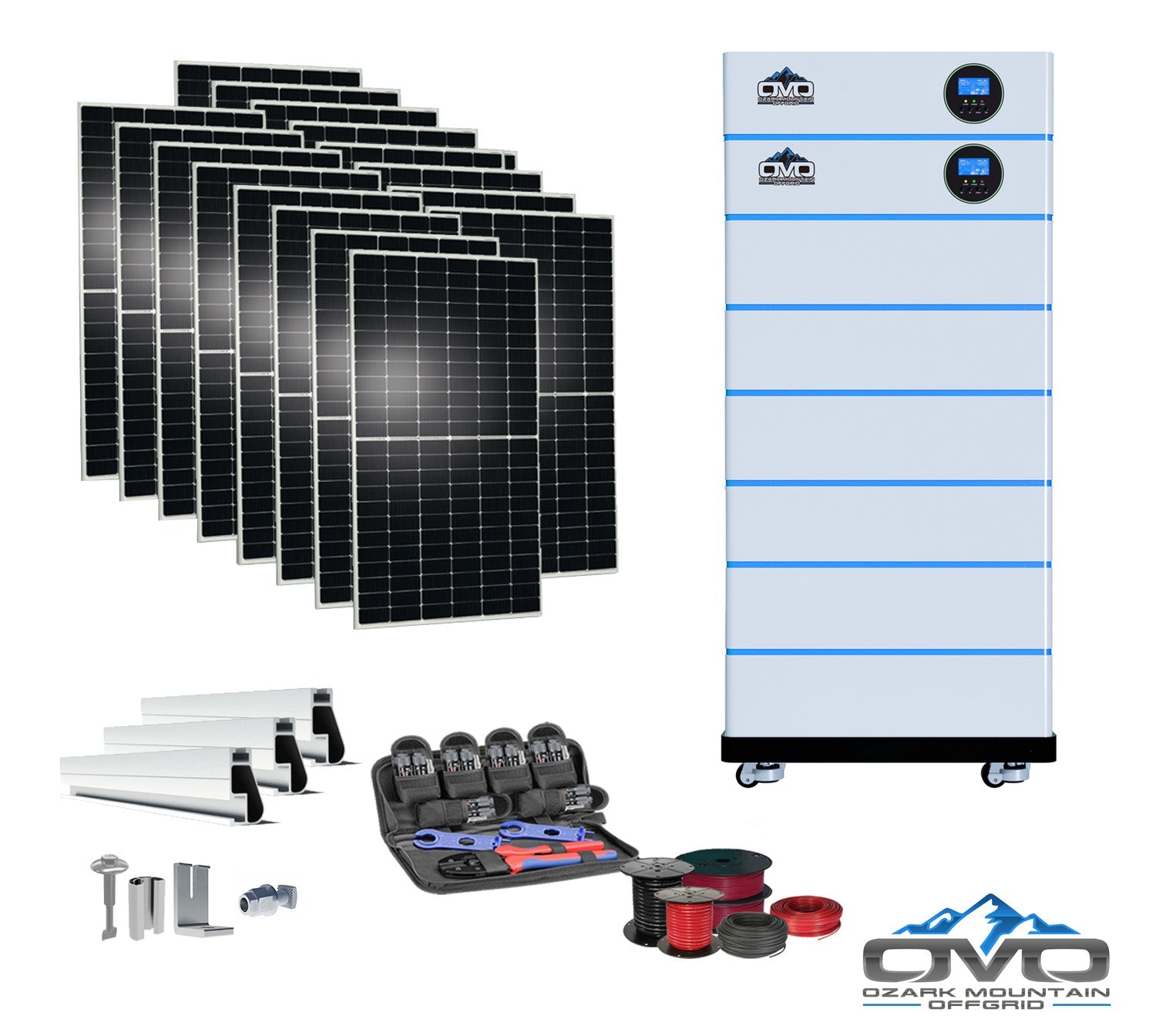 8KW OMO All-In-One Customizable Stacking Inverter/Battery System 120/2 ...