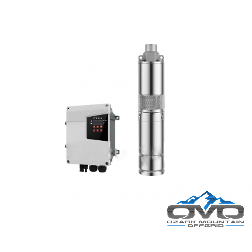 96V DC Solar Submersible Deep Well Screw Pump with  MPPT Charge Controller