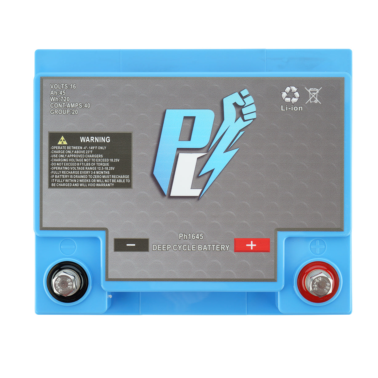 PowerHouse Lithium 16V 45Ah Deep Cycle Battery (2 Devices)