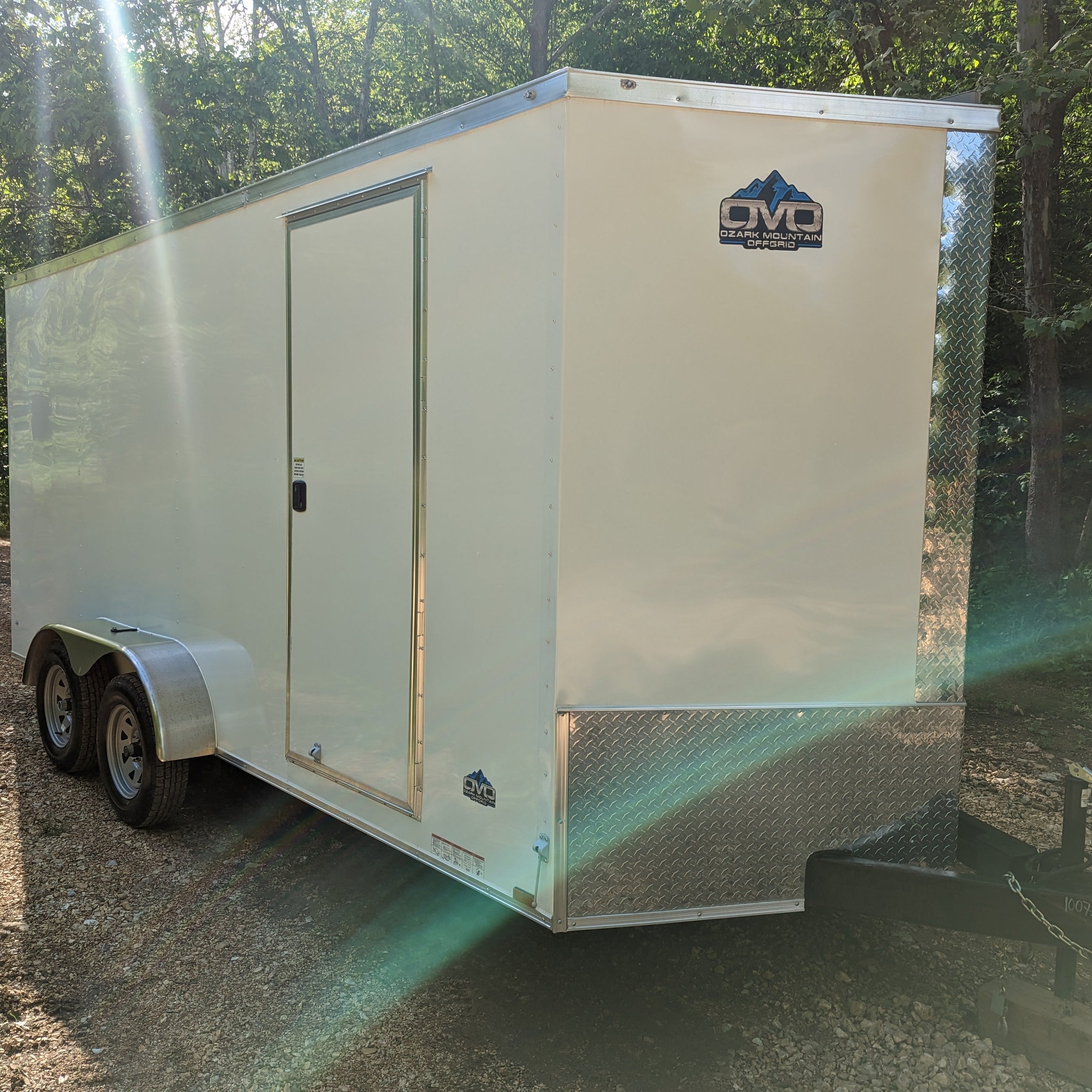 16' Enclosed SOLAR POWERED Offgrid Self-Sufficient Trailer BASE MODEL