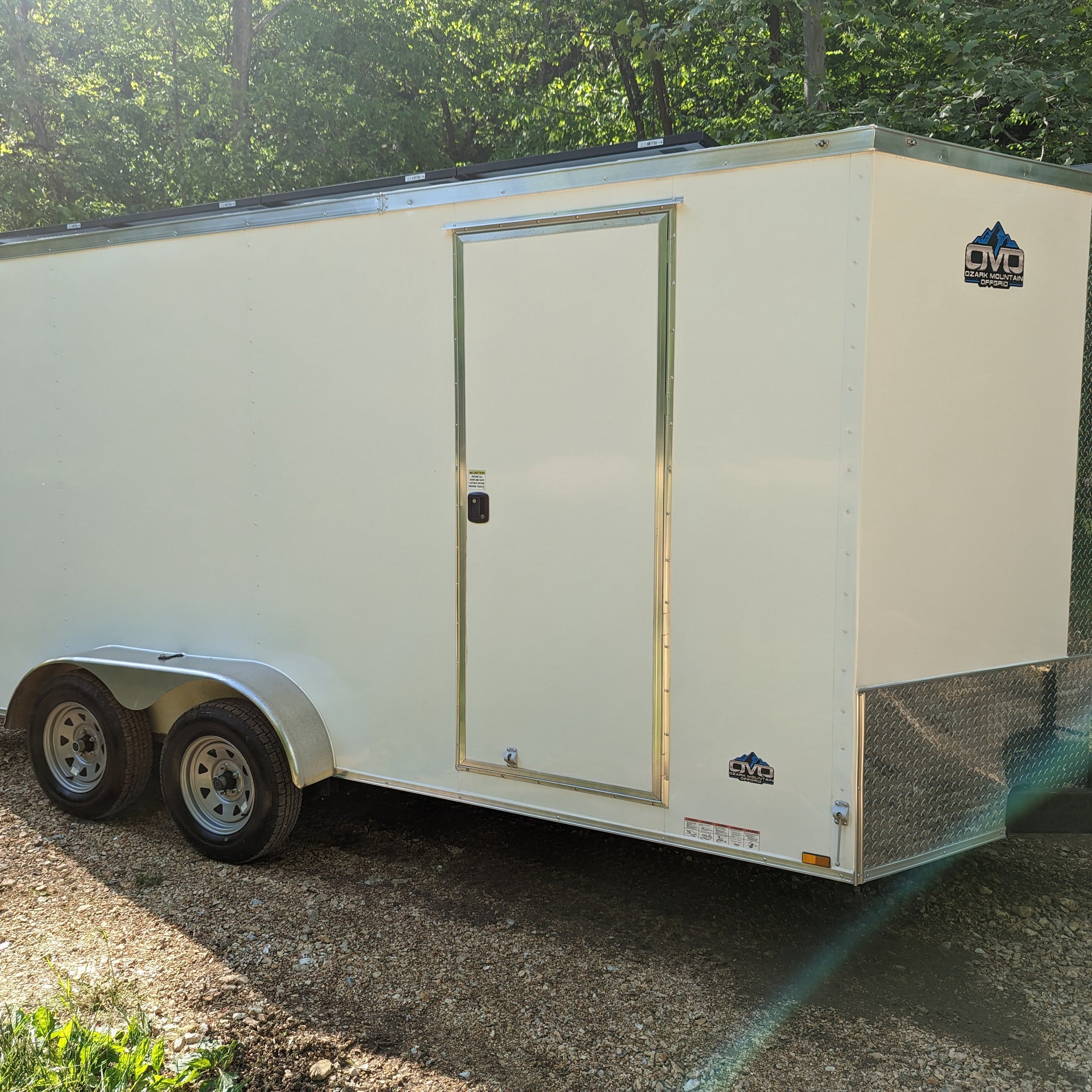 16' Enclosed SOLAR POWERED Offgrid Self-Sufficient Trailer BASE MODEL