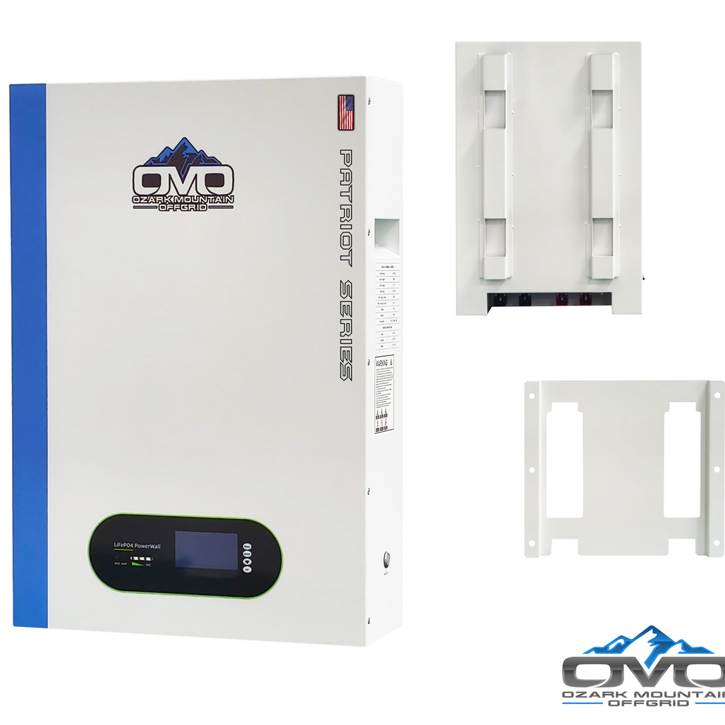 OMO Patriot 48V 5.12KW Wall Hanging Heated LifePO4 Lithium Battery System