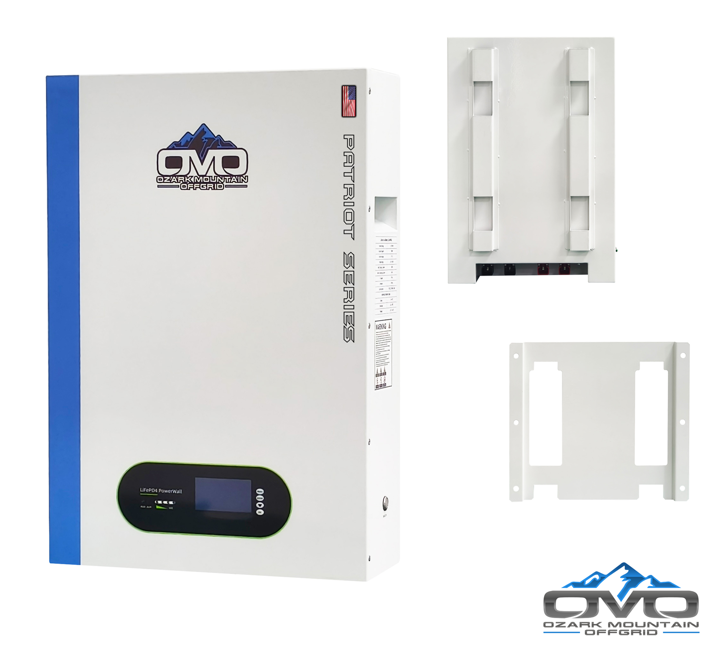 OMO Patriot 48V 5.12KW Wall Hanging Heated LifePO4 Lithium Battery System