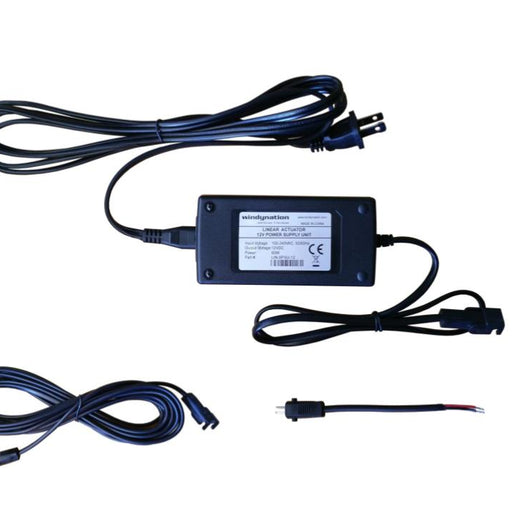 Linear Actuator or DC Motor Power Supply + DPDT Wireless Remote Control Up Down Switch + Wiring