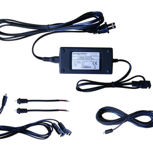 Linear Actuator or DC Motor Power Supply + DPDT Wireless Remote Control Up Down Switch + Wiring