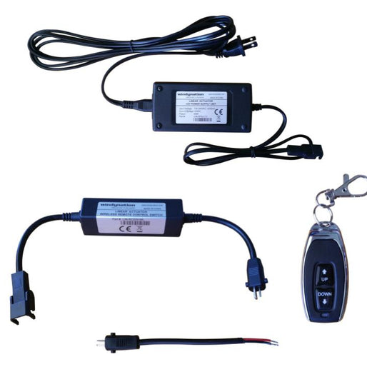 Linear Actuator or DC Motor Power Supply + DPDT Wireless Remote Control Up Down Switch + Wiring