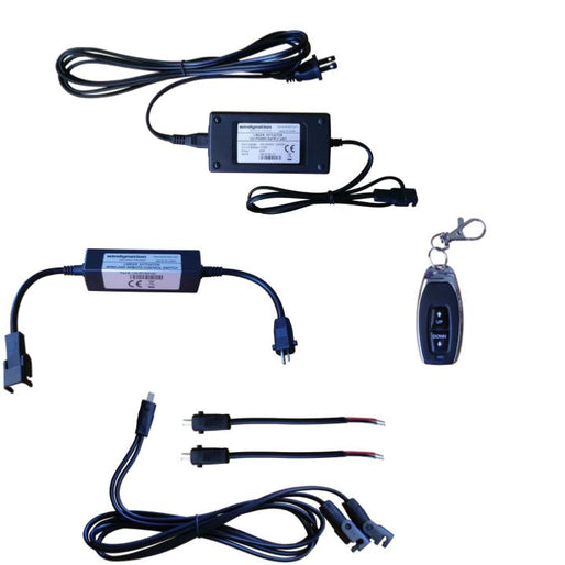 Linear Actuator or DC Motor Power Supply + DPDT Wireless Remote Control Up Down Switch + Wiring