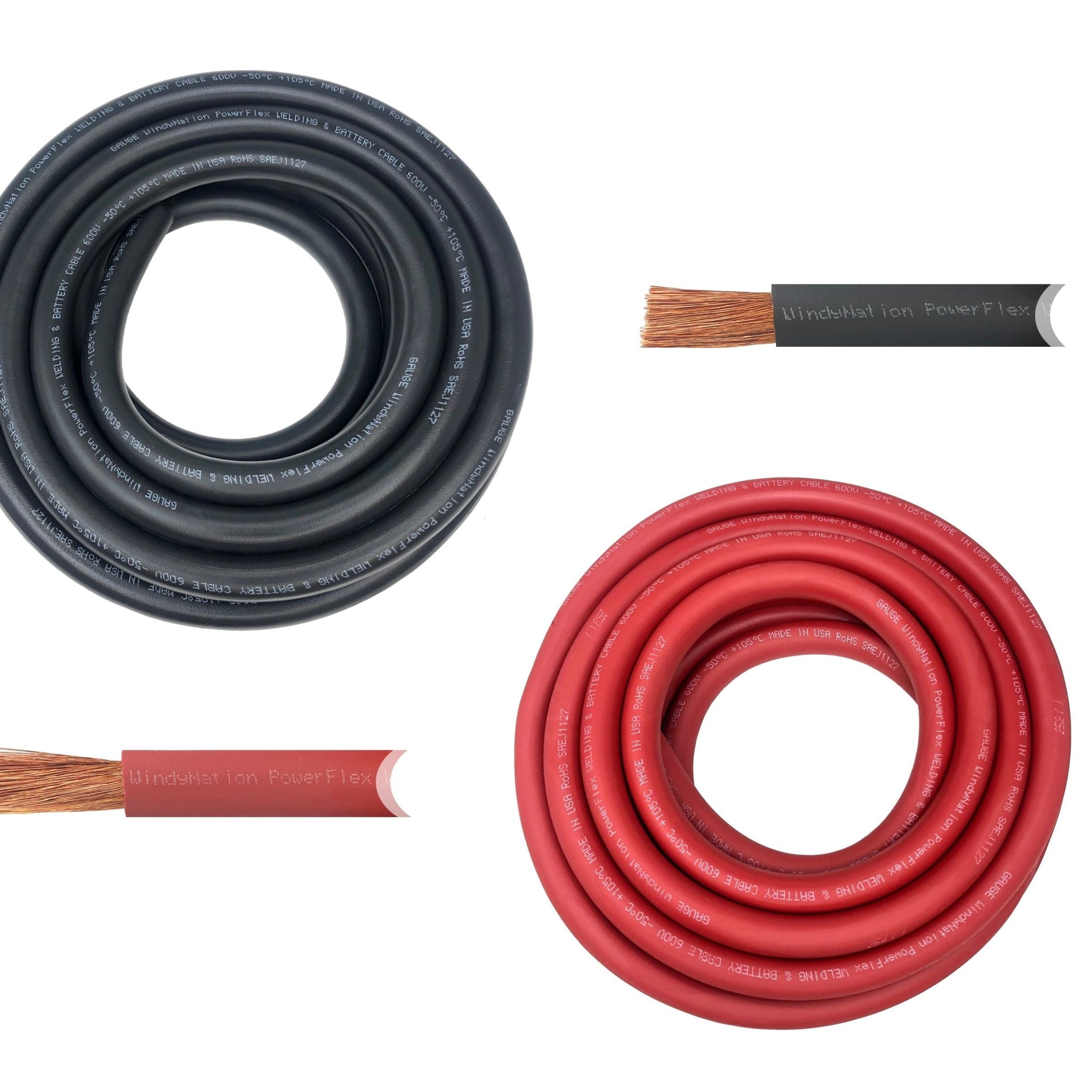 4/0 Gauge Pure Copper Ultra Flexible Welding & Battery Cable
