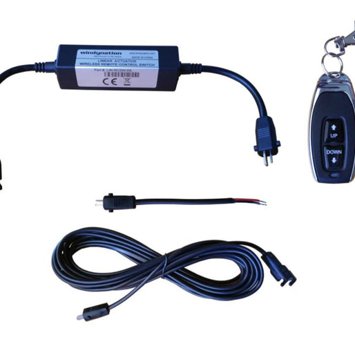 Linear Actuator or DC Motor Power Supply + DPDT Wireless Remote Control Up Down Switch + Wiring