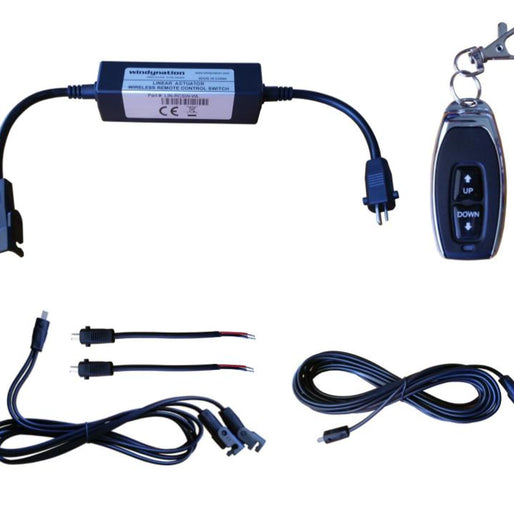 Linear Actuator or DC Motor Power Supply + DPDT Wireless Remote Control Up Down Switch + Wiring