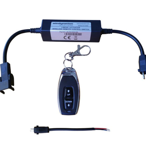 Linear Actuator or DC Motor Power Supply + DPDT Wireless Remote Control Up Down Switch + Wiring
