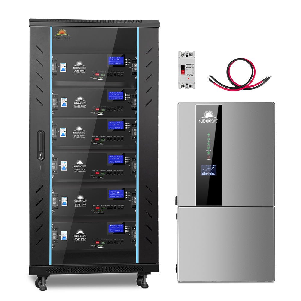 Hybrid Solar Kit 11.4KW 48V Split Phase 30.72KWH Lithium Battery 28 X 450 Watt Solar Panel SGH-11N3E