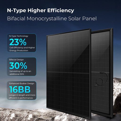 450 Watt Bifacial N-Type Monocrystalline Solar Panel SGN-450-BBS (31 PANELS) UL6173