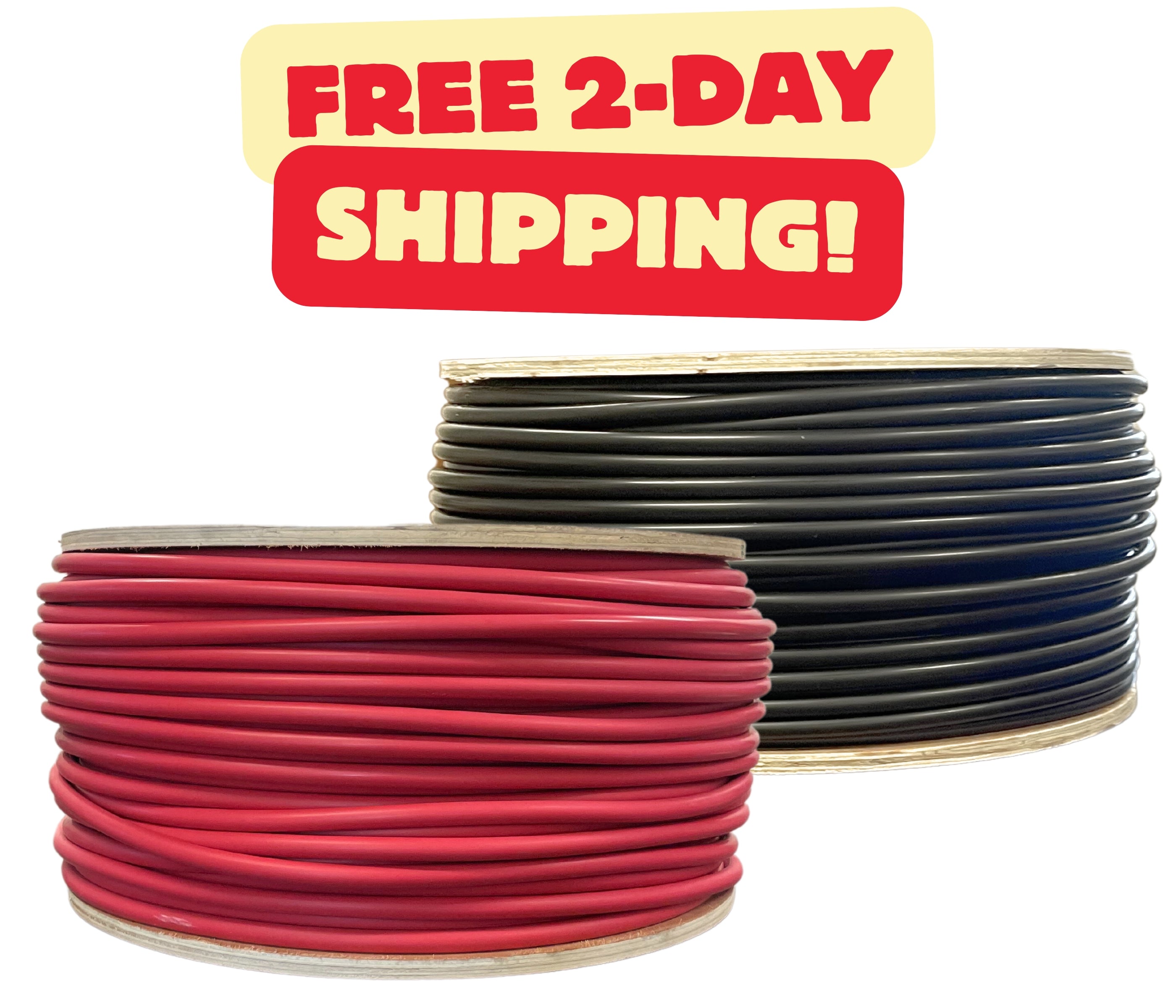 500 Foot Spool 10 Gauge 10 AWG Solar Panel Extension Cable Wire Black or Red Pure Copper
