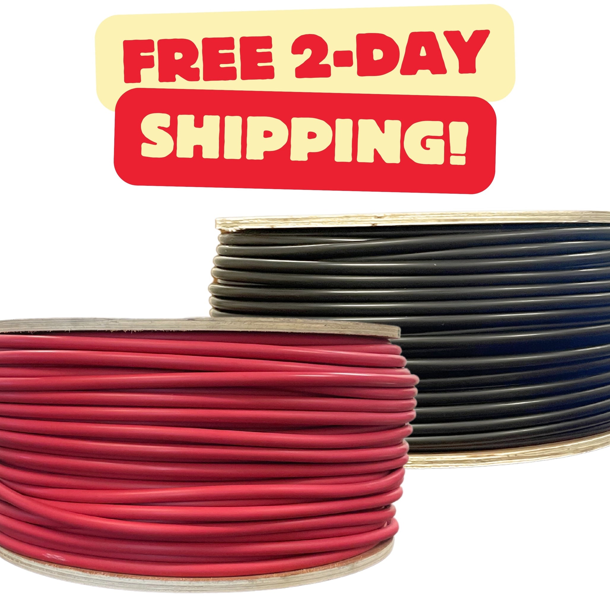 500 Foot Spool 8 Gauge 8 AWG Solar Panel Extension Cable Wire Black or Red Pure Copper