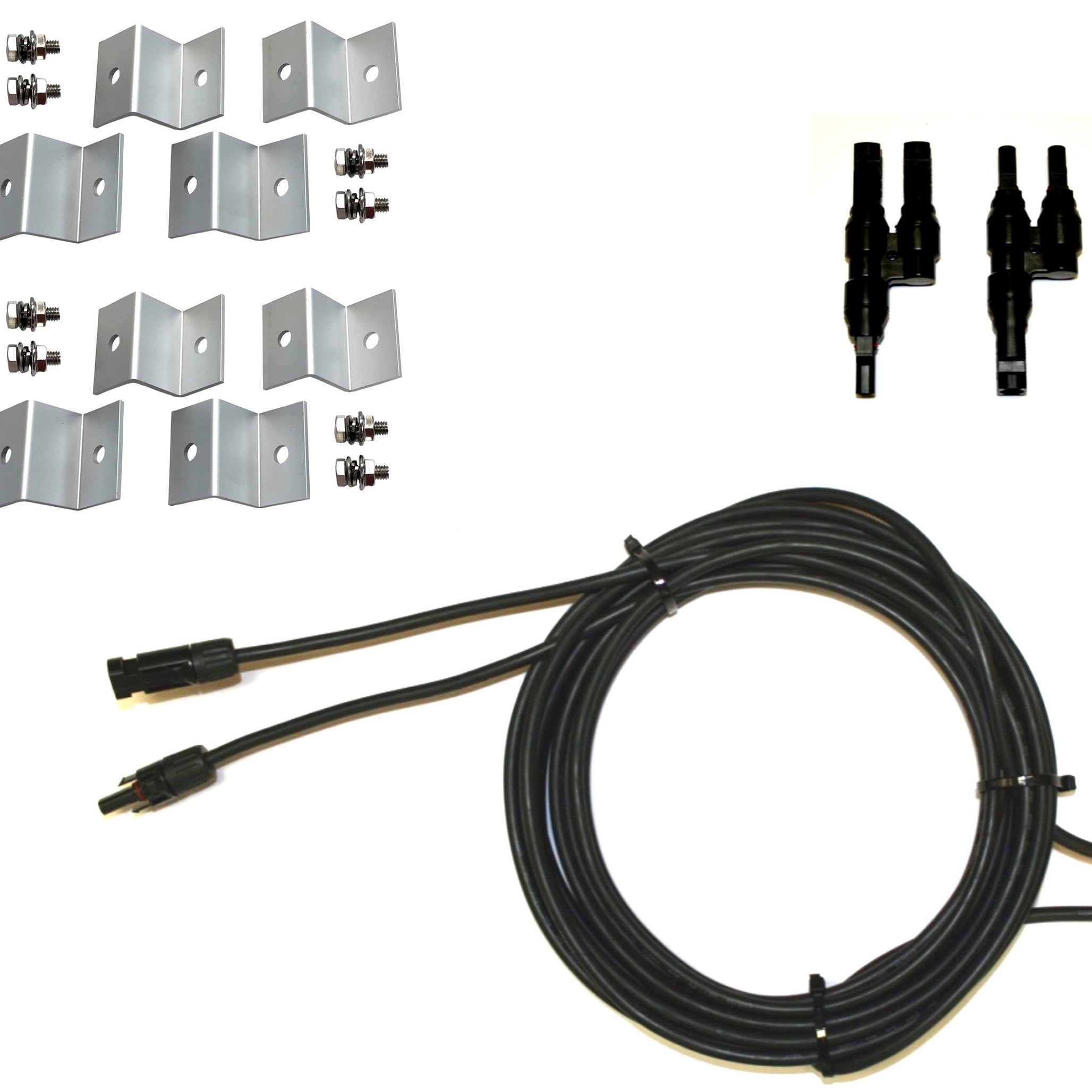 200-Watt Monocrystalline Solar Panel Kits with P30L LCD Solar Charge Controller