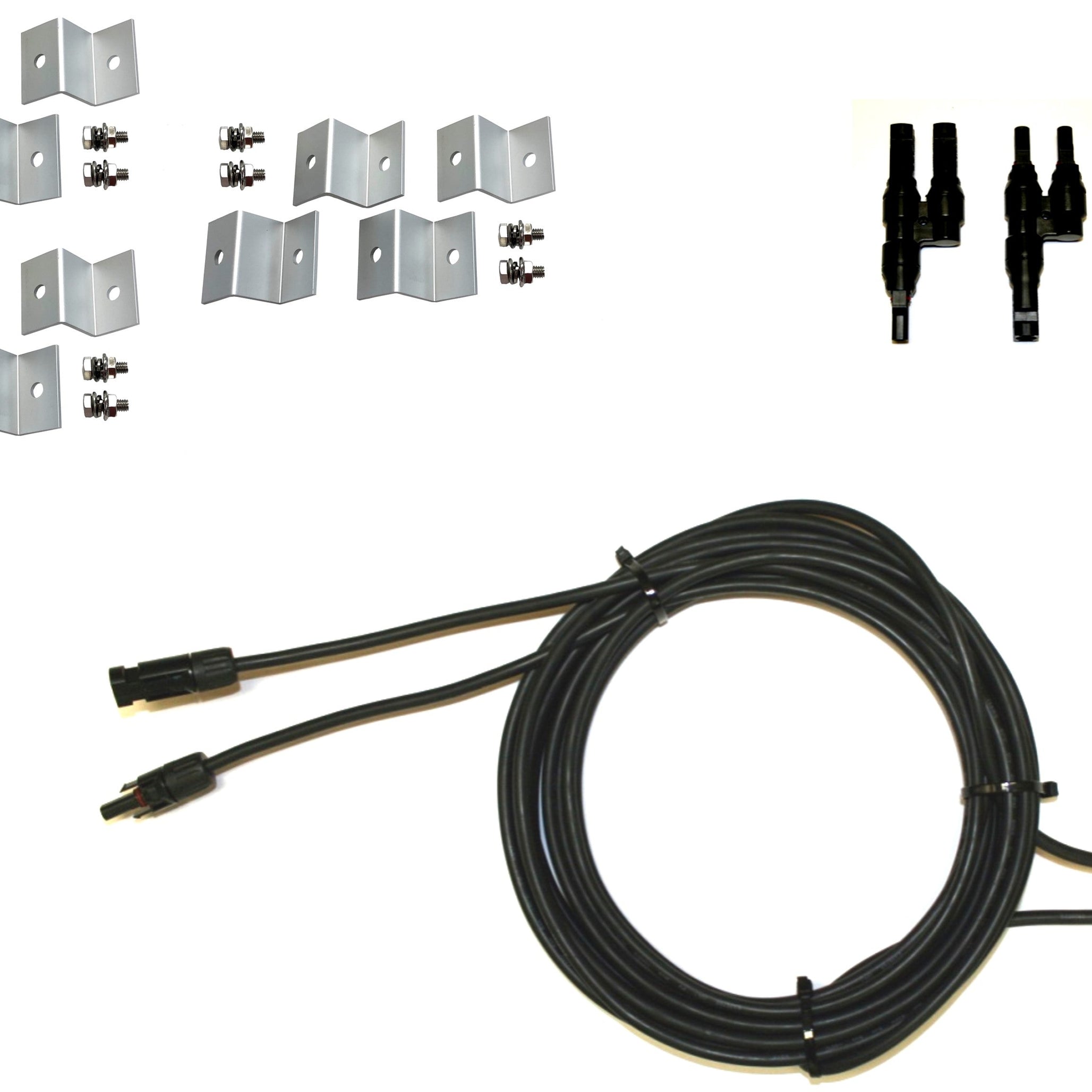 300-Watt Monocrystalline Solar Panel Kits with P30L LCD Solar Charge Controller