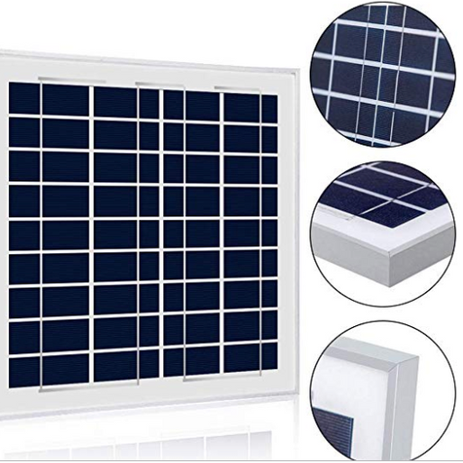 ACOPower 15W 12V Solar Charger Kit, 5A Charge Controller with Alligator Clips