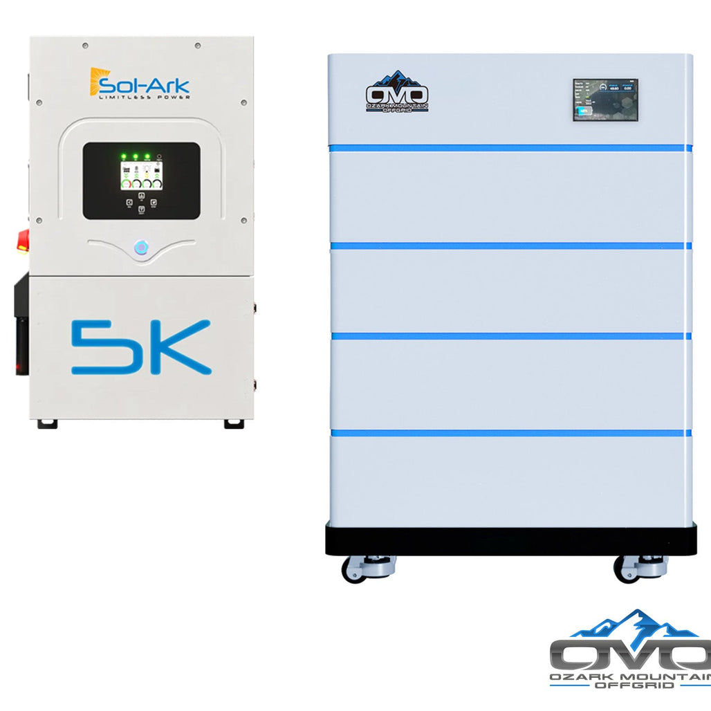 5K Sol-Ark Inverter + 20.48KW OMO Stack Lithium Battery