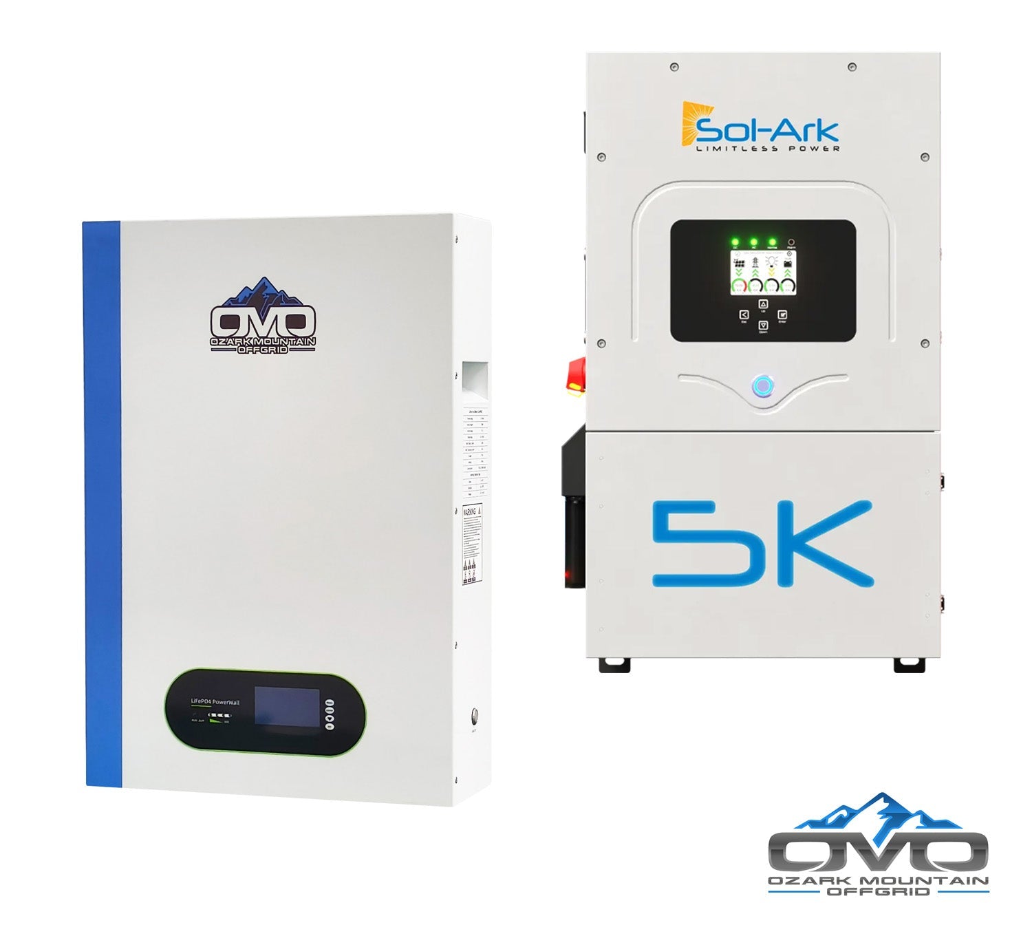 5K Sol-Ark Inverter + 5.12kWh OMO 48V Patriot Lithium Battery