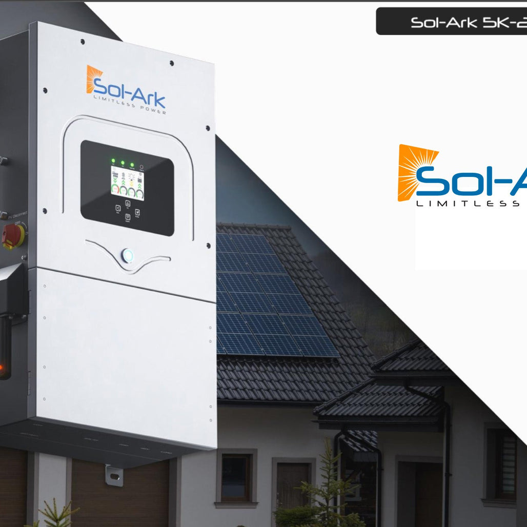 3.3KW Complete Offgrid Solar Kit + 5K Sol-Ark Inverter + 10.24KW OMO Stack Lithium Battery +2.2KW Solar with Mounting Rails and Wiring