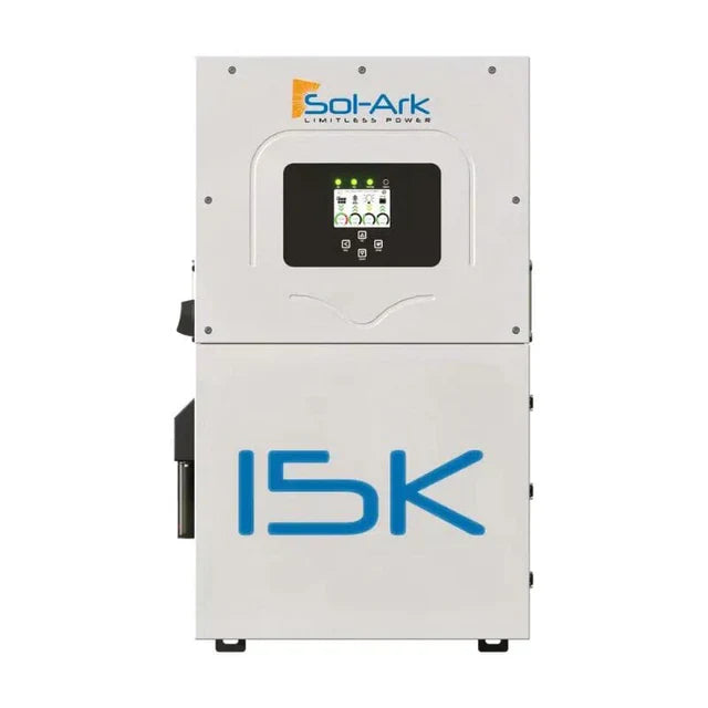 Sol-Ark 15kW Hybrid Inverter | All-In-One Solar Inverter | 19500W PV Input | 15000W Output | 48V 120/240V Split Phase | Sol-Ark 15K-2P