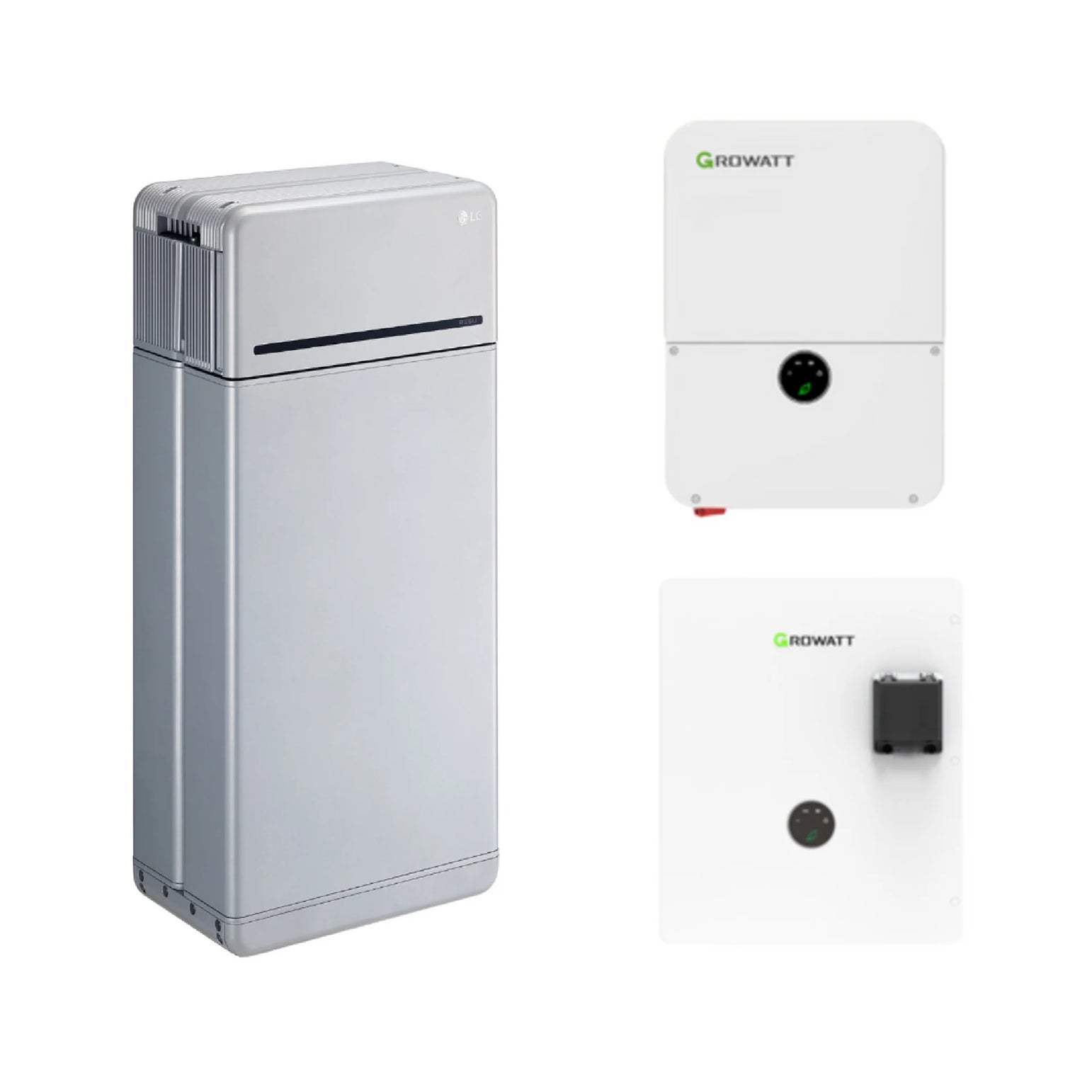 LG 16H Prime 16kWh High Voltage Battery Bundle with Growatt 7.6kW or 11.4kW Grid-Tie Inverter - Mercados Solar