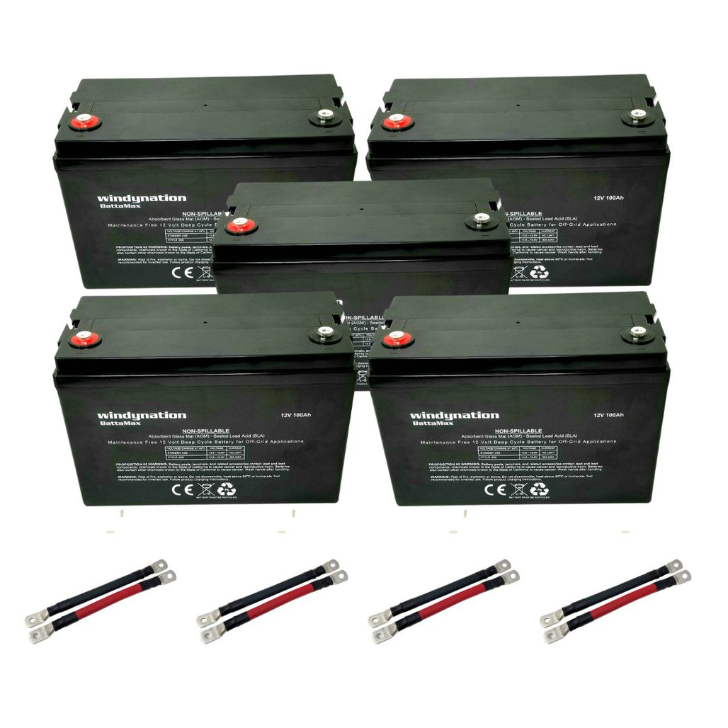 100 Amp-Hour 100ah 12V 12 Volt AGM Deep Cycle Sealed Lead Acid Battery