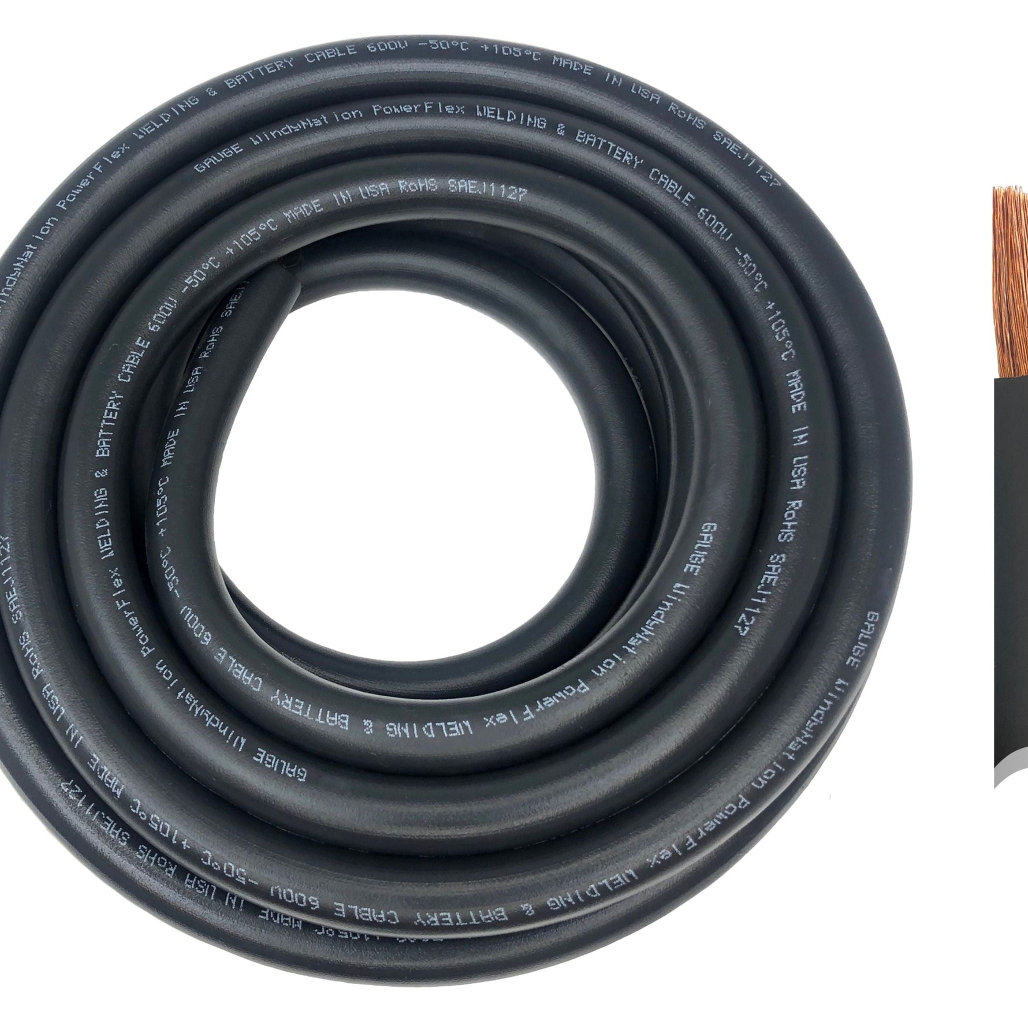 6 Gauge Pure Copper Ultra Flexible Welding & Battery Cable